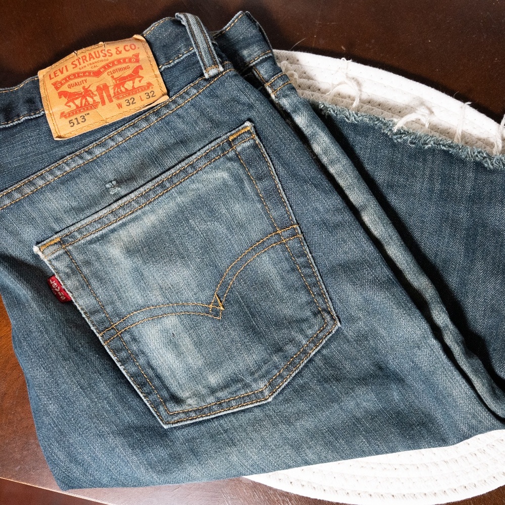 Levi's 513 Vintage cut off jean shorts M size 32